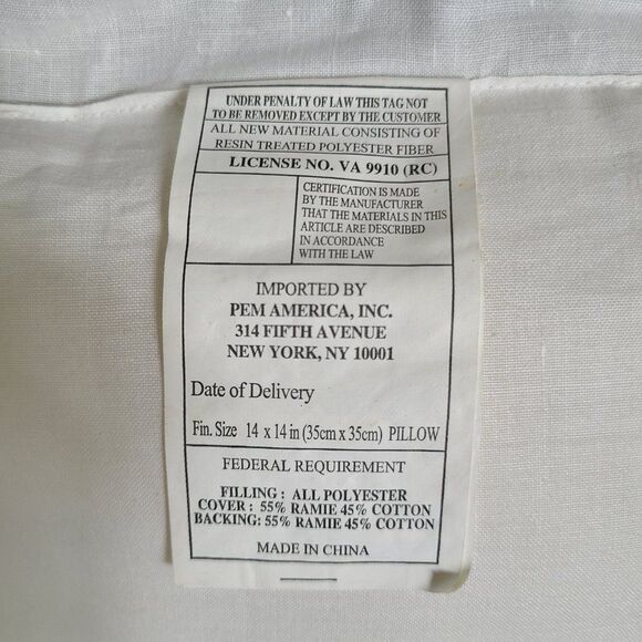 Christmas Poinsettia Embroidered Throw Pillow Gold Cord Scalloped Ruffle Vintage - Picture 14 of 16